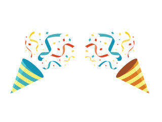 パーティークラッカーイラスト