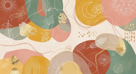 Boho Abstract Background