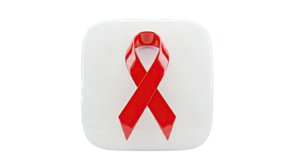 Red Ribbon Symbolizing AIDS Awareness
