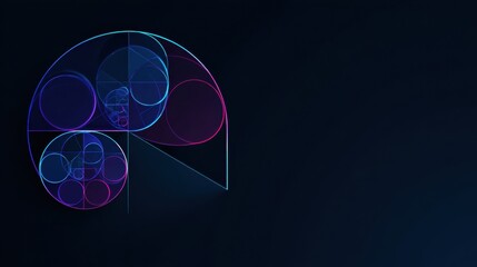 Pi Day Celebration Banner With Geometric Shapes and Balanced Arcs in a Unique Design Layout for Science Enthusiasts