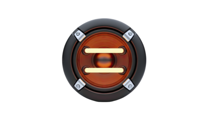 Futuristic Circular Device with Neon Lighting