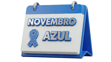 Blue November Calendar for Men's Health Awareness