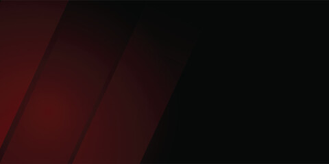 Abstract red and black design background with stroke and shadow effect. Red gradient wallpaper with minimal geometric. Modern and cool background.