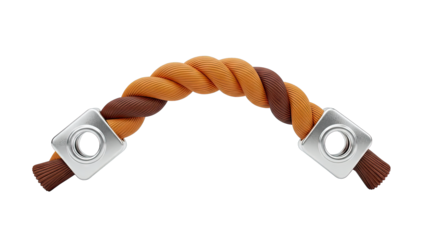 Braided Handle with Metal End Caps