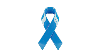 Blue Awareness Ribbon