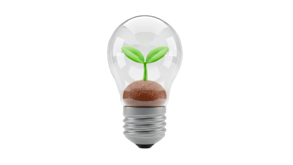 Lightbulb with Sprout