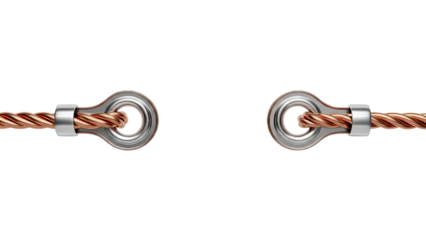 Copper Wire with Eyelet Connectors