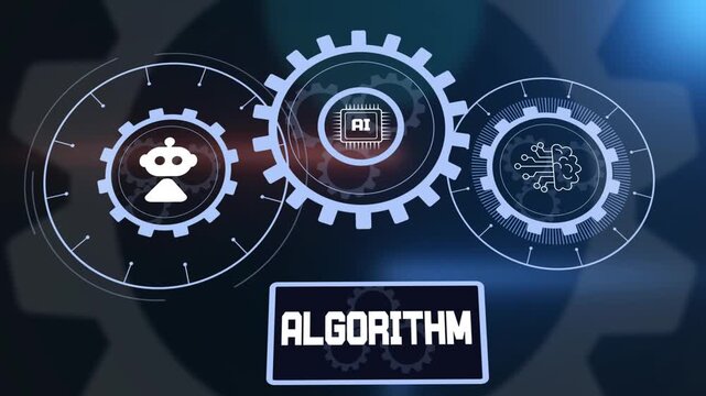 Algorithm technology for machine learning, artificial intelligence data processing, automated software logic