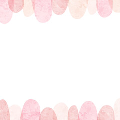 水彩のピンクの桜の背景フレーム