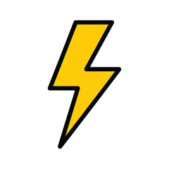Illustration of a lightning bolt Vector