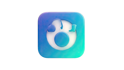 3D Instagram Logo Icon with Gradient and Play Button Elements