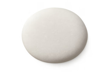 White round pill medicine tablet on transparent background
