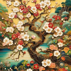 abstract floral background