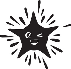 Obraz premium Happy star exploding