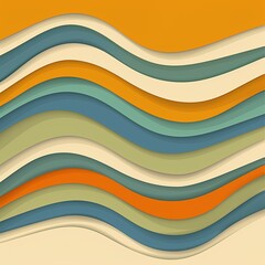 Vibrant Wavy Colorful Background Design