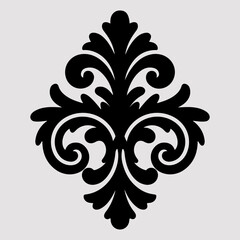 symmetrical damask or baroque ornament