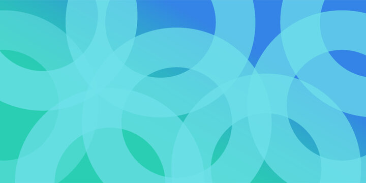 Abstract Blue and Turquoise Overlapping Circles Background with Soft Gradient Shapes, Modern Geometric Design for Business Presentation, Website Banner, Technology Branding n Creative Digital Backdrop