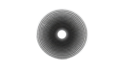 Abstract Circular Pattern with Concentric Rings and Dots