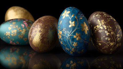 colorful easter eggs