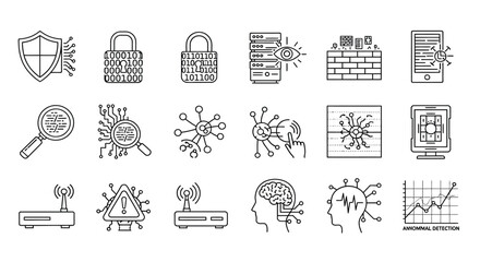 Illustrations of cybersecurity concepts