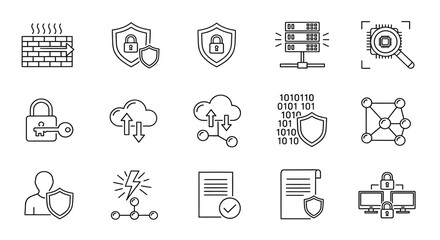 Illustrations of cybersecurity concepts