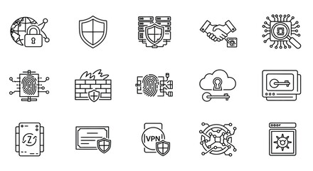 Illustrations of cybersecurity concepts