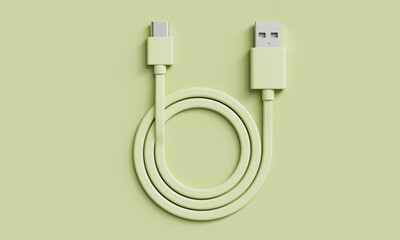 USB 타입 A to C 충전 및 데이터 케이블 USB Type A to USB Type C Charging and Data Cable