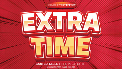3d text effect extra time theme