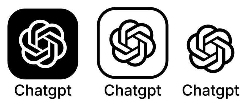 chatgpt logos set, chatgpt icon set	