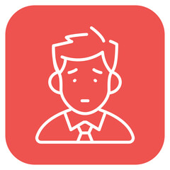 Counselor Male icon vector image. Can be used for Psychology.