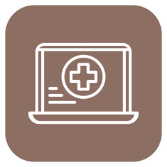 Obraz premium Online Counselling icon vector image. Can be used for Psychology.