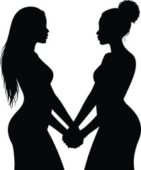 Afro Black Woman Silhouette Vector Celebrating Beauty, Strength, and Culture