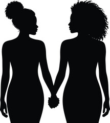 Afro Black Woman Silhouette Vector Celebrating Beauty, Strength, and Culture