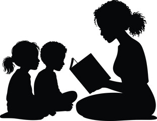 Afro Black Woman Silhouette Vector Celebrating Beauty, Strength, and Culture