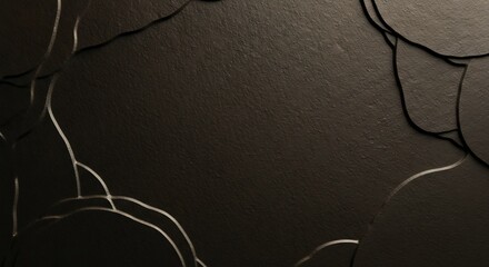 Textured dark gray surface featuring abstract irregular patterns of silvertoned lines and darkedged segments