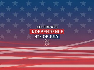Vibrant Patriotic American Celebration Background with Stars and Stripes Design for National Holiday Events