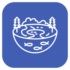 Fototapeta premium Ecosystem icon vector image. Can be used for Rainforest.