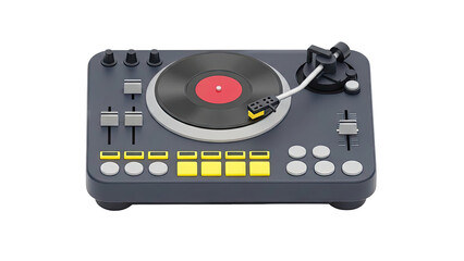 Fototapeta premium DJ Turntable and Mixer Console