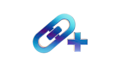 Link icon with a plus sign