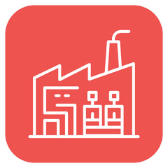 Obraz premium Smart Factory icon vector image. Can be used for Cyberpunk.