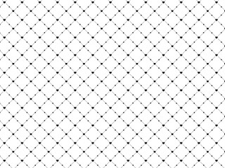 かわいいハートの格子柄背景素材