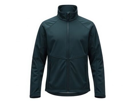 Dark green soft shell jacket