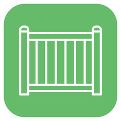 Child Safety Gate icon vector image. Can be used for Maternity.