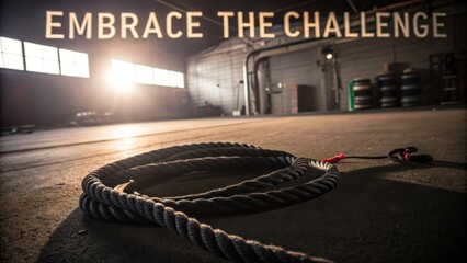 Workout Rope in Gym Embracing the Challenge