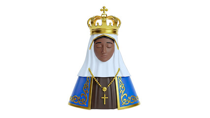 Our Lady of Aparecida 3D Rendering
