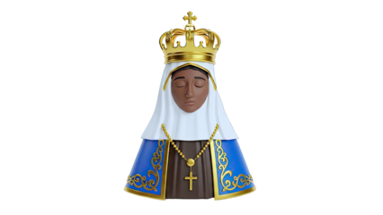 Our Lady of Aparecida 3D Rendering