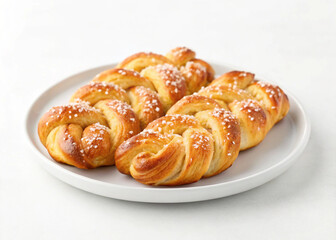 Delicious golden brown pretzels sprinkled with salt a tempting treat perfect for snacking