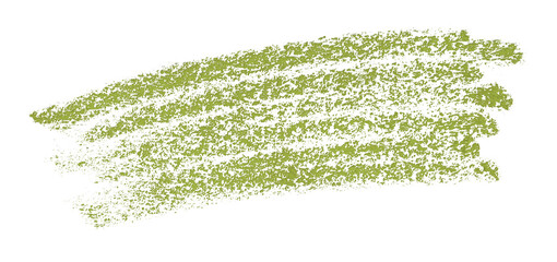 green pencil strokes isolated on transparent background