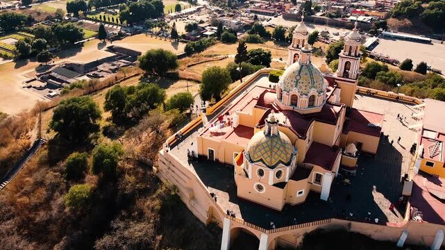 Iglesia, Cholula-Puebla, M&eacute;xico.