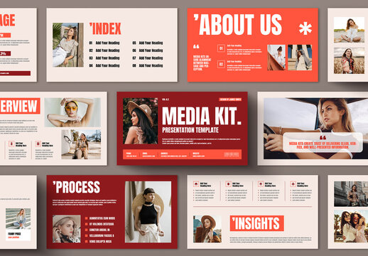Modern Media Kit Presentation Template for Brand